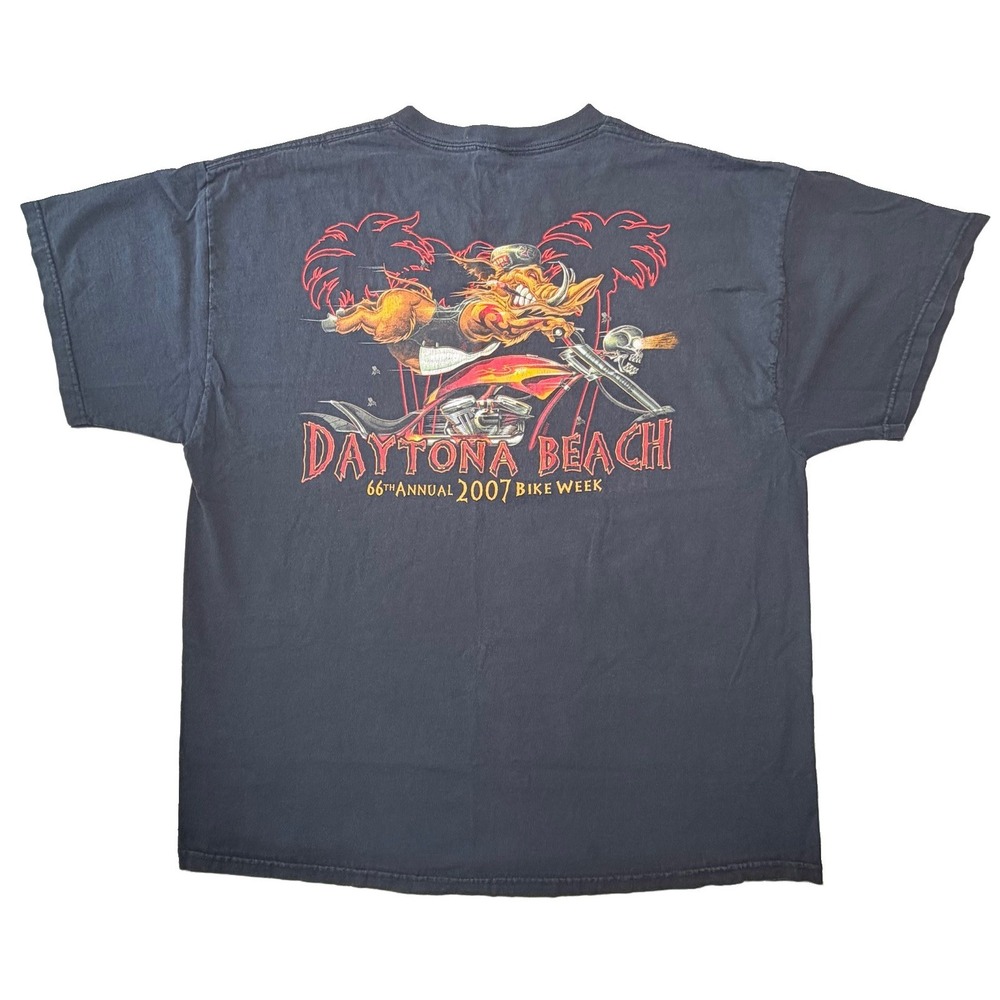 2007 Daytona Beach 66th Bike Week T Shirt Mens XL Motorcycle Biker Rally